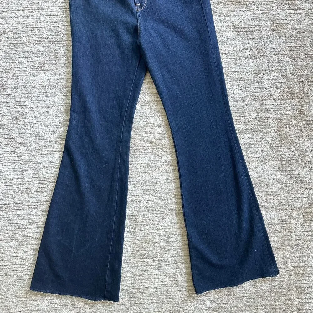 J Brand The Doll Super Flare Sz 29 Indigo Blue Dark Wash Stretch Jeans #1797‎